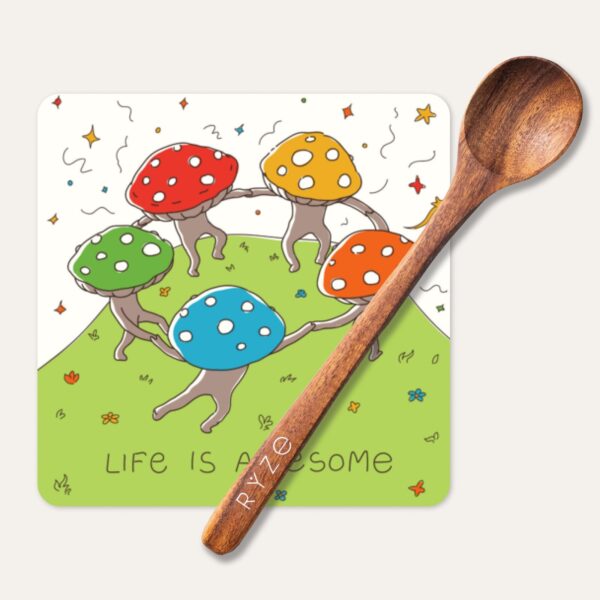 Mushroom Magnet + Acacia Spoon - Image 2